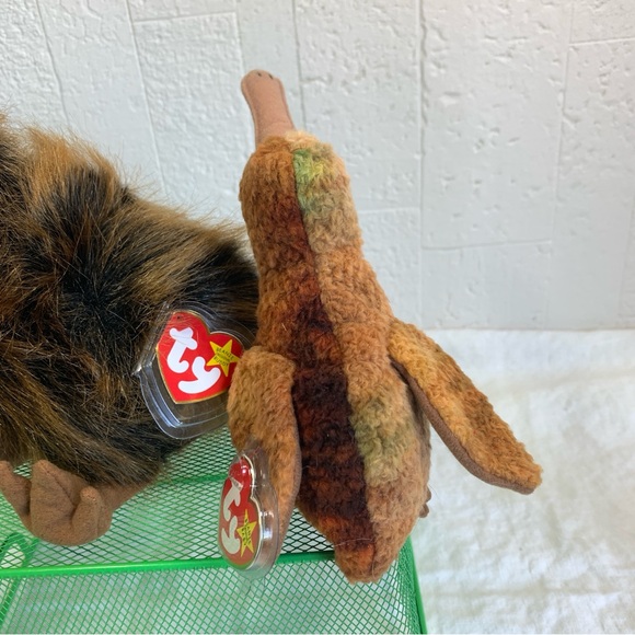 Vintage Ty KIWI Bird “BEAK” Beanie Buddy and Beak Beanie Baby Rare SET NWT - Picture 13 of 16